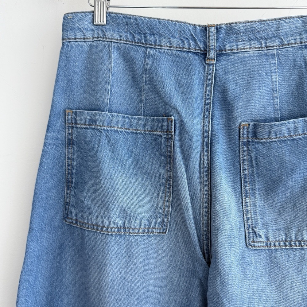 Anthropologie Pilcro Jeans 29 The Jane High Rise Wide Leg Denim Flare Boho - Picture 6 of 13